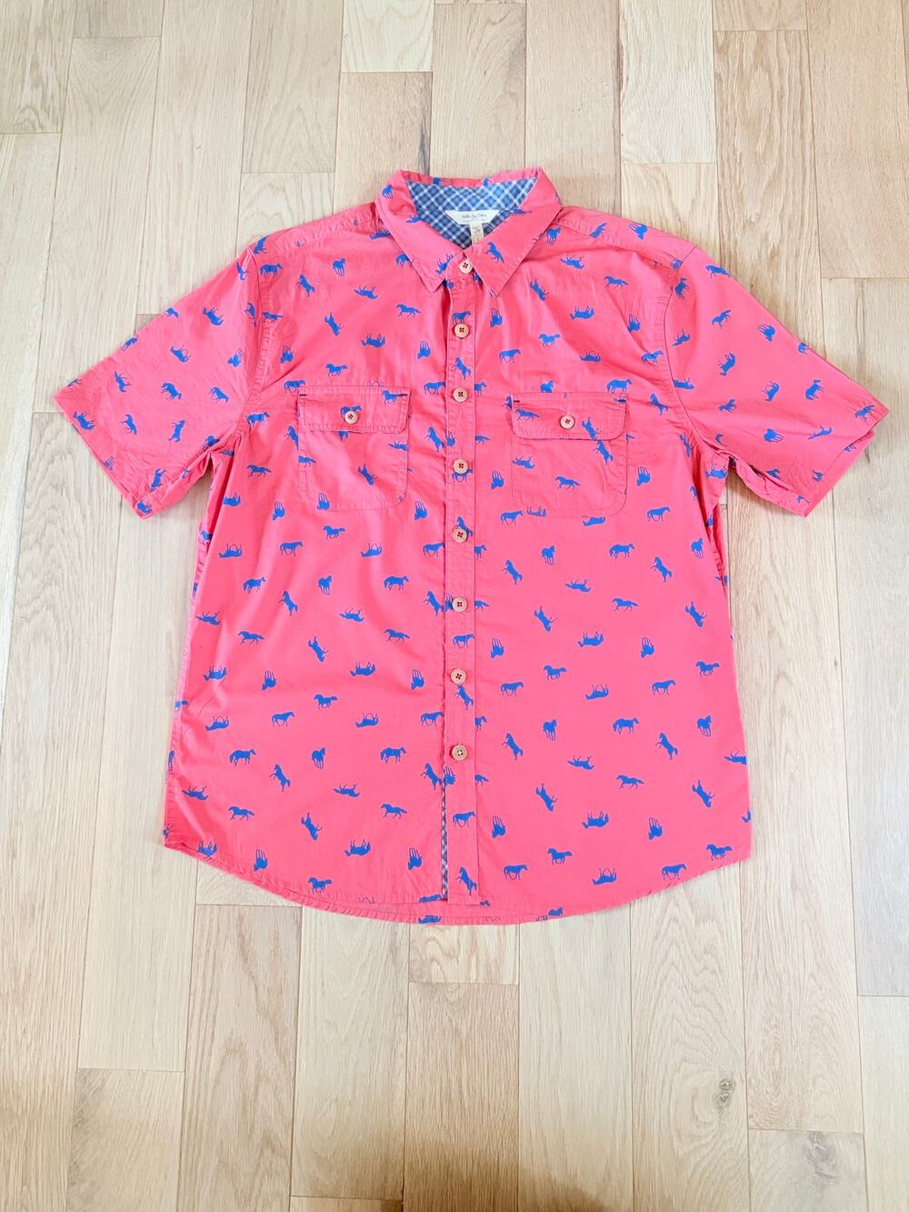 Matilda Jane x Joanna Gaines Men's
Coral Button Down Shirt Size Medium